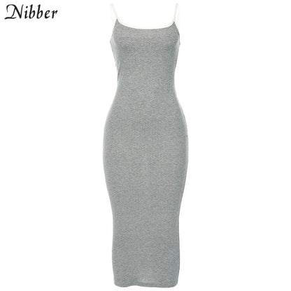 Nibber autumn Elegant pure knitting bodycon long dresss women 2019 sexy club party night simple stretch Slim lace up dress mujer